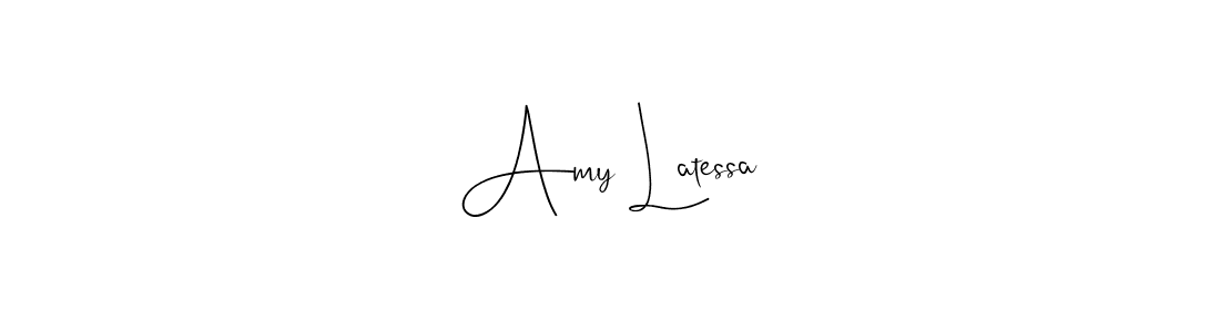 Amy Latessa stylish signature style. Best Handwritten Sign (Andilay-7BmLP) for my name. Handwritten Signature Collection Ideas for my name Amy Latessa. Amy Latessa signature style 4 images and pictures png