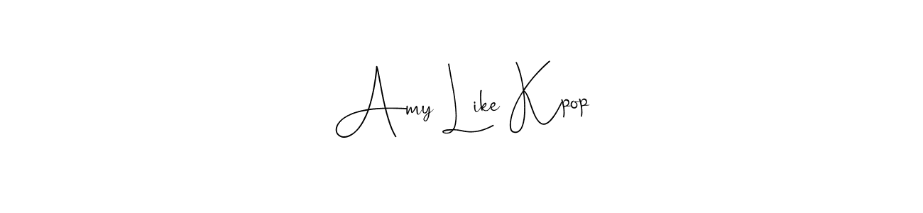 How to make Amy Like Kpop name signature. Use Andilay-7BmLP style for creating short signs online. This is the latest handwritten sign. Amy Like Kpop signature style 4 images and pictures png