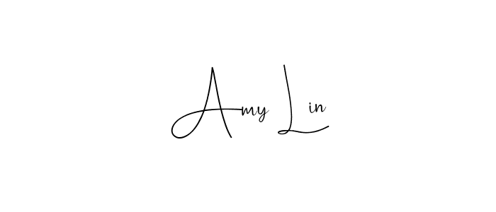 You should practise on your own different ways (Andilay-7BmLP) to write your name (Amy Lin) in signature. don't let someone else do it for you. Amy Lin signature style 4 images and pictures png