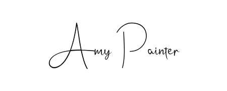 Personalize your online presence with Amy Painter signature rendered in elegant Andilay-7BmLP font. Great for website footers and blogs. Amy Painter signature style 4 images and pictures png