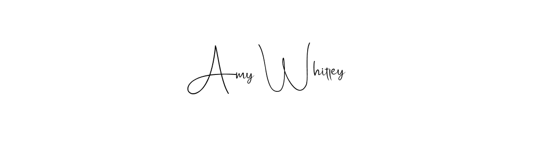 The best way (Andilay-7BmLP) to make a short signature is to pick only two or three words in your name. The name Amy Whitley include a total of six letters. For converting this name. Amy Whitley signature style 4 images and pictures png