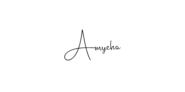 How to make Amyeha signature? Andilay-7BmLP is a professional autograph style. Create handwritten signature for Amyeha name. Amyeha signature style 4 images and pictures png