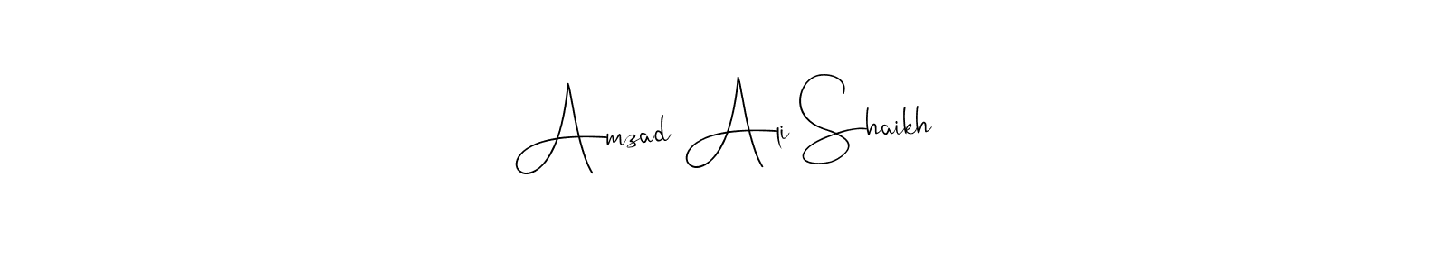 Also You can easily find your signature by using the search form. We will create Amzad Ali Shaikh name handwritten signature images for you free of cost using Andilay-7BmLP sign style. Amzad Ali Shaikh signature style 4 images and pictures png