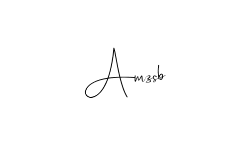 Make a beautiful signature design for name Amzsb. With this signature (Andilay-7BmLP) style, you can create a handwritten signature for free. Amzsb signature style 4 images and pictures png