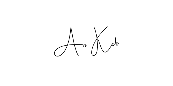 Make a beautiful signature design for name An Kob. Use this online signature maker to create a handwritten signature for free. An Kob signature style 4 images and pictures png