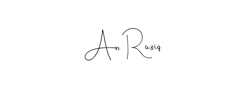 Use a signature maker to create a handwritten signature online. With this signature software, you can design (Andilay-7BmLP) your own signature for name An Raziq. An Raziq signature style 4 images and pictures png