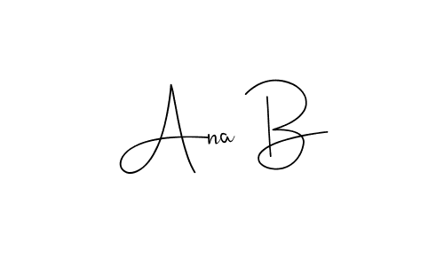 Andilay-7BmLP is a professional signature style that is perfect for those who want to add a touch of class to their signature. It is also a great choice for those who want to make their signature more unique. Get Ana B name to fancy signature for free. Ana B signature style 4 images and pictures png