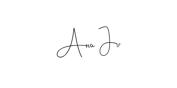 The best way (Andilay-7BmLP) to make a short signature is to pick only two or three words in your name. The name Ana Ju include a total of six letters. For converting this name. Ana Ju signature style 4 images and pictures png