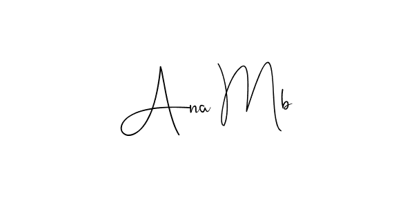 Here are the top 10 professional signature styles for the name Ana Mb. These are the best autograph styles you can use for your name. Ana Mb signature style 4 images and pictures png