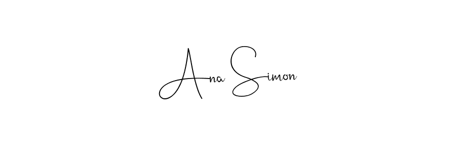 Also You can easily find your signature by using the search form. We will create Ana Simon name handwritten signature images for you free of cost using Andilay-7BmLP sign style. Ana Simon signature style 4 images and pictures png