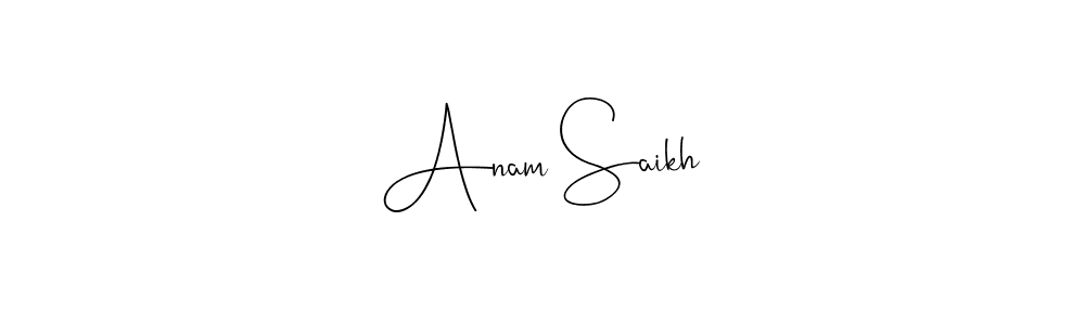 Also we have Anam Saikh name is the best signature style. Create professional handwritten signature collection using Andilay-7BmLP autograph style. Anam Saikh signature style 4 images and pictures png