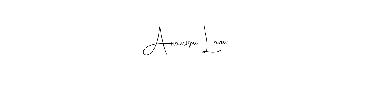 Also You can easily find your signature by using the search form. We will create Anamitra Laha name handwritten signature images for you free of cost using Andilay-7BmLP sign style. Anamitra Laha signature style 4 images and pictures png