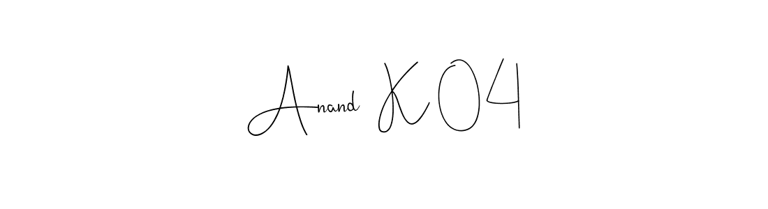 Once you've used our free online signature maker to create your best signature Andilay-7BmLP style, it's time to enjoy all of the benefits that Anand  K 04 name signing documents. Anand  K 04 signature style 4 images and pictures png