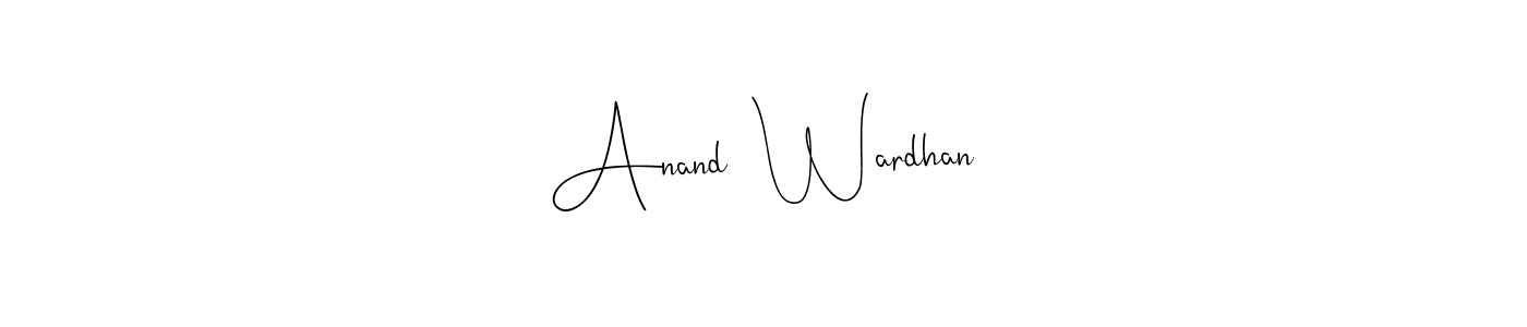 Andilay-7BmLP is a professional signature style that is perfect for those who want to add a touch of class to their signature. It is also a great choice for those who want to make their signature more unique. Get Anand  Wardhan name to fancy signature for free. Anand  Wardhan signature style 4 images and pictures png