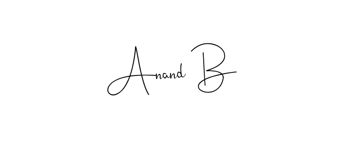 Design your own signature with our free online signature maker. With this signature software, you can create a handwritten (Andilay-7BmLP) signature for name Anand B. Anand B signature style 4 images and pictures png