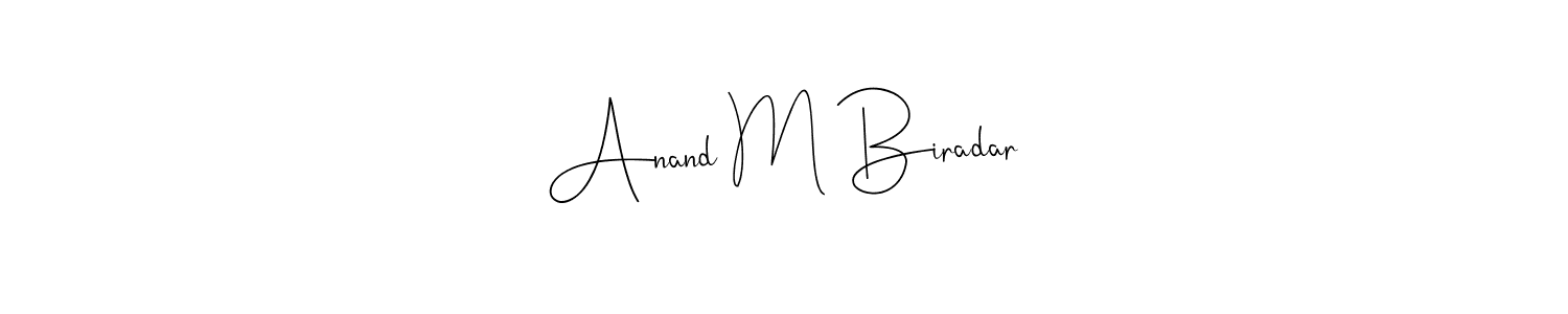 Make a beautiful signature design for name Anand M Biradar. With this signature (Andilay-7BmLP) style, you can create a handwritten signature for free. Anand M Biradar signature style 4 images and pictures png