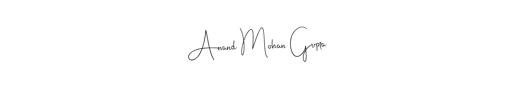 Use a signature maker to create a handwritten signature online. With this signature software, you can design (Andilay-7BmLP) your own signature for name Anand Mohan Gupta. Anand Mohan Gupta signature style 4 images and pictures png