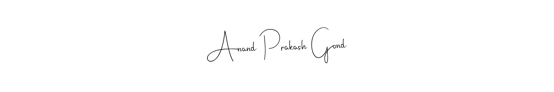 Make a beautiful signature design for name Anand Prakash Gond. Use this online signature maker to create a handwritten signature for free. Anand Prakash Gond signature style 4 images and pictures png