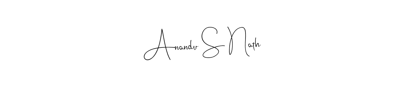 Use a signature maker to create a handwritten signature online. With this signature software, you can design (Andilay-7BmLP) your own signature for name Anandu S Nath. Anandu S Nath signature style 4 images and pictures png