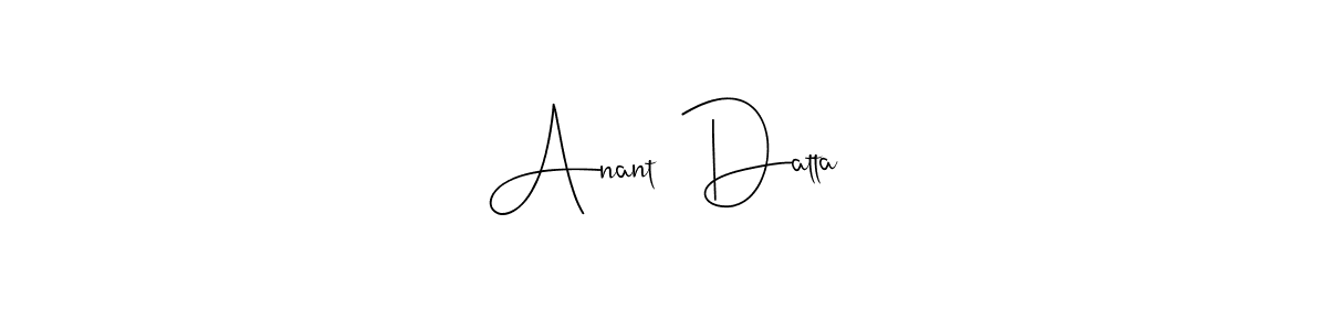 Also we have Anant  Datta name is the best signature style. Create professional handwritten signature collection using Andilay-7BmLP autograph style. Anant  Datta signature style 4 images and pictures png