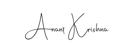 Style your name Anant Krishna with confidence using Andilay-7BmLP signature design. Simple, elegant, and ready for immediate document use. Anant Krishna signature style 4 images and pictures png