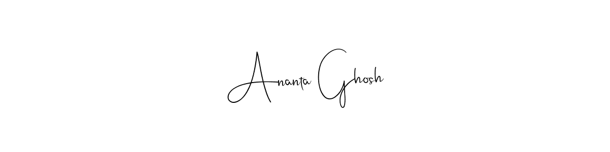 How to make Ananta Ghosh signature? Andilay-7BmLP is a professional autograph style. Create handwritten signature for Ananta Ghosh name. Ananta Ghosh signature style 4 images and pictures png