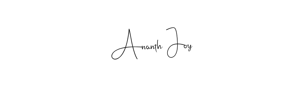 How to make Ananth Joy signature? Andilay-7BmLP is a professional autograph style. Create handwritten signature for Ananth Joy name. Ananth Joy signature style 4 images and pictures png