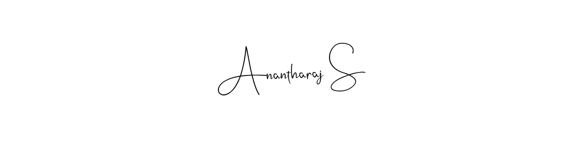 Create a beautiful signature design for name Anantharaj S. With this signature (Andilay-7BmLP) fonts, you can make a handwritten signature for free. Anantharaj S signature style 4 images and pictures png