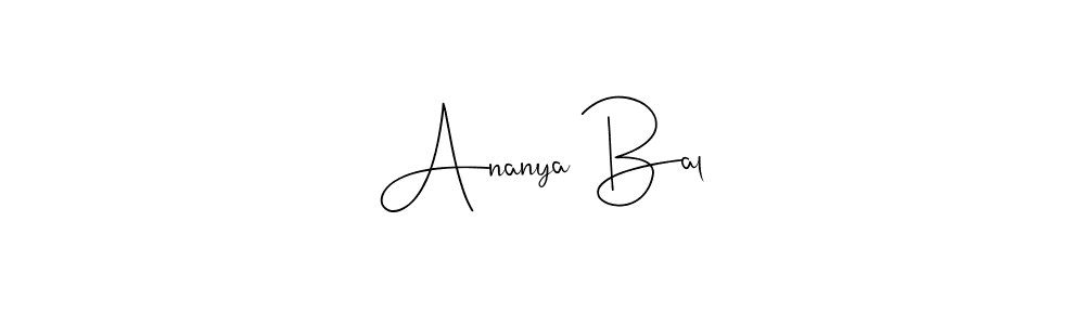 Make a beautiful signature design for name Ananya Bal. With this signature (Andilay-7BmLP) style, you can create a handwritten signature for free. Ananya Bal signature style 4 images and pictures png