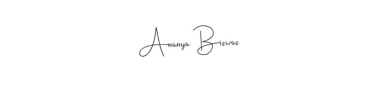 Design your own signature with our free online signature maker. With this signature software, you can create a handwritten (Andilay-7BmLP) signature for name Ananya Biswas. Ananya Biswas signature style 4 images and pictures png