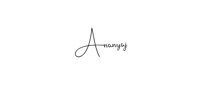 Ananyaj stylish signature style. Best Handwritten Sign (Andilay-7BmLP) for my name. Handwritten Signature Collection Ideas for my name Ananyaj. Ananyaj signature style 4 images and pictures png