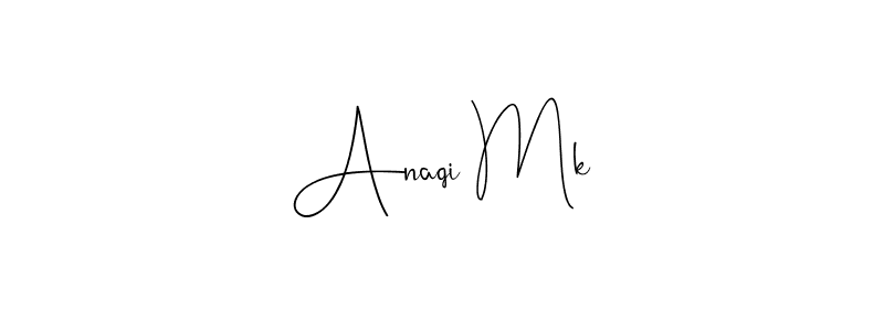 Make a beautiful signature design for name Anaqi Mk. Use this online signature maker to create a handwritten signature for free. Anaqi Mk signature style 4 images and pictures png