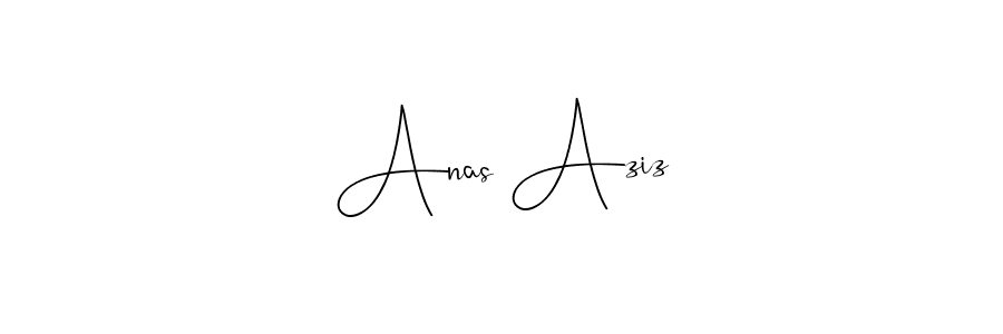 The best way (Andilay-7BmLP) to make a short signature is to pick only two or three words in your name. The name Anas Aziz include a total of six letters. For converting this name. Anas Aziz signature style 4 images and pictures png