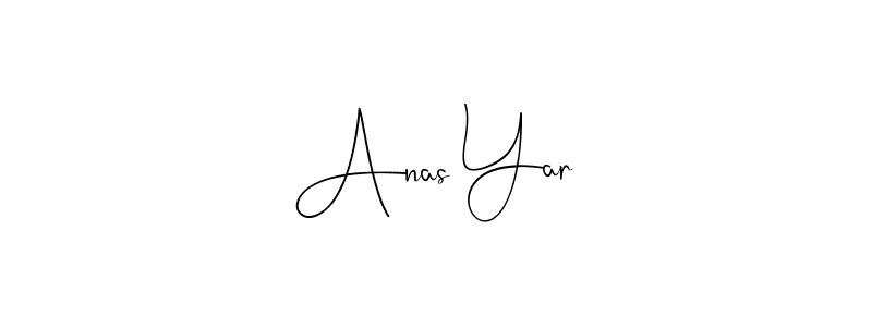 Make a beautiful signature design for name Anas Yar. Use this online signature maker to create a handwritten signature for free. Anas Yar signature style 4 images and pictures png