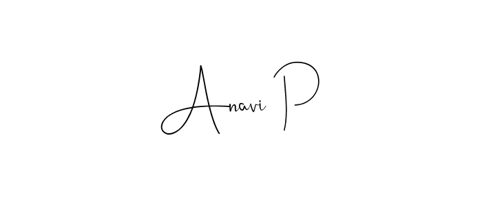 How to make Anavi P name signature. Use Andilay-7BmLP style for creating short signs online. This is the latest handwritten sign. Anavi P signature style 4 images and pictures png