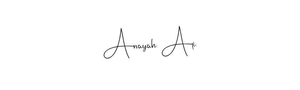 How to make Anayah Ali signature? Andilay-7BmLP is a professional autograph style. Create handwritten signature for Anayah Ali name. Anayah Ali signature style 4 images and pictures png