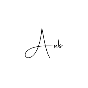 Make a beautiful signature design for name Anb. With this signature (Andilay-7BmLP) style, you can create a handwritten signature for free. Anb signature style 4 images and pictures png