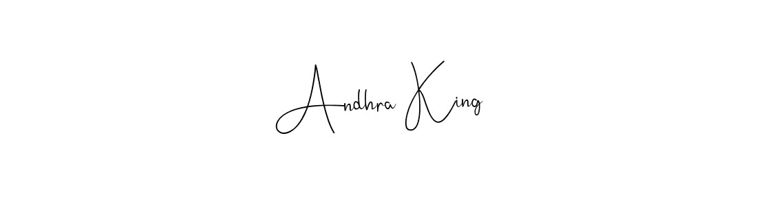 Create a beautiful signature design for name Andhra King. With this signature (Andilay-7BmLP) fonts, you can make a handwritten signature for free. Andhra King signature style 4 images and pictures png