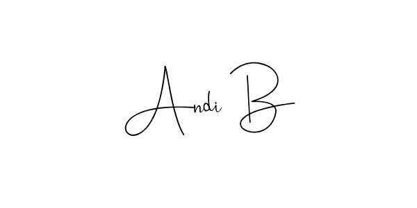 How to make Andi B name signature. Use Andilay-7BmLP style for creating short signs online. This is the latest handwritten sign. Andi B signature style 4 images and pictures png