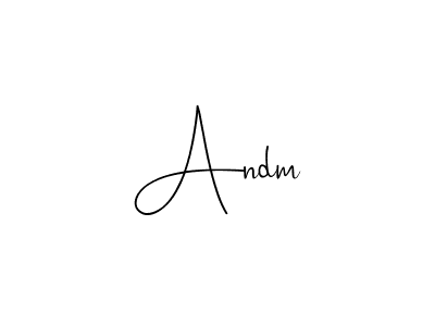 You should practise on your own different ways (Andilay-7BmLP) to write your name (Andm) in signature. don't let someone else do it for you. Andm signature style 4 images and pictures png