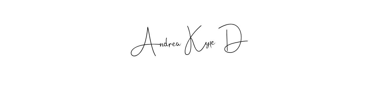 Once you've used our free online signature maker to create your best signature Andilay-7BmLP style, it's time to enjoy all of the benefits that Andrea Kyle D name signing documents. Andrea Kyle D signature style 4 images and pictures png