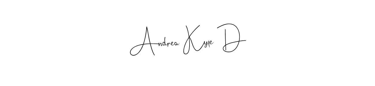 Once you've used our free online signature maker to create your best signature Andilay-7BmLP style, it's time to enjoy all of the benefits that Andrea Kyle D name signing documents. Andrea Kyle D signature style 4 images and pictures png