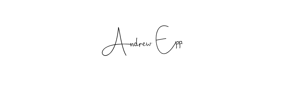 Andrew Epp stylish signature style. Best Handwritten Sign (Andilay-7BmLP) for my name. Handwritten Signature Collection Ideas for my name Andrew Epp. Andrew Epp signature style 4 images and pictures png