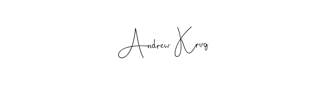 Design your own signature with our free online signature maker. With this signature software, you can create a handwritten (Andilay-7BmLP) signature for name Andrew Krug. Andrew Krug signature style 4 images and pictures png