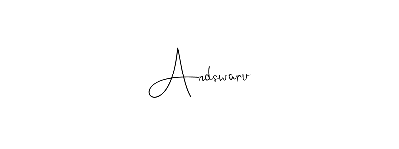 Design your own signature with our free online signature maker. With this signature software, you can create a handwritten (Andilay-7BmLP) signature for name Andswaru. Andswaru signature style 4 images and pictures png