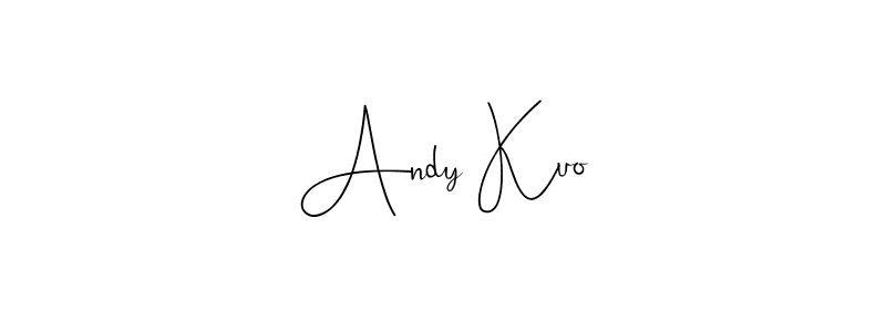 You should practise on your own different ways (Andilay-7BmLP) to write your name (Andy Kuo) in signature. don't let someone else do it for you. Andy Kuo signature style 4 images and pictures png