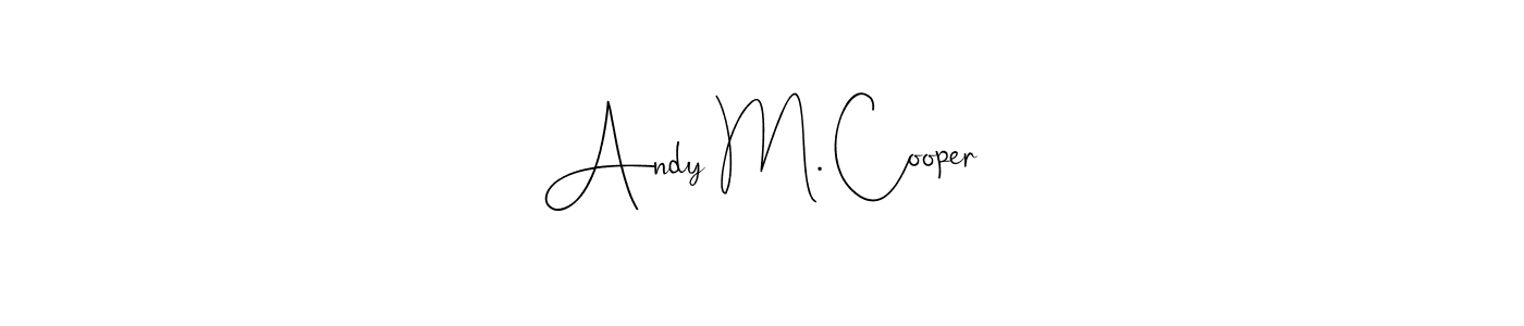 The best way (Andilay-7BmLP) to make a short signature is to pick only two or three words in your name. The name Andy M. Cooper include a total of six letters. For converting this name. Andy M. Cooper signature style 4 images and pictures png