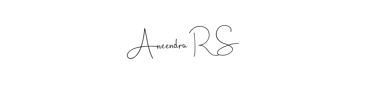 Also we have Aneendra R S name is the best signature style. Create professional handwritten signature collection using Andilay-7BmLP autograph style. Aneendra R S signature style 4 images and pictures png
