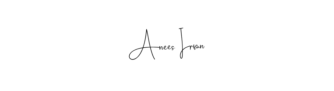 Make a beautiful signature design for name Anees Irfan. Use this online signature maker to create a handwritten signature for free. Anees Irfan signature style 4 images and pictures png
