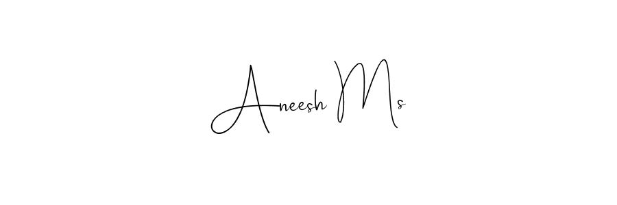 The best way (Andilay-7BmLP) to make a short signature is to pick only two or three words in your name. The name Aneesh Ms include a total of six letters. For converting this name. Aneesh Ms signature style 4 images and pictures png